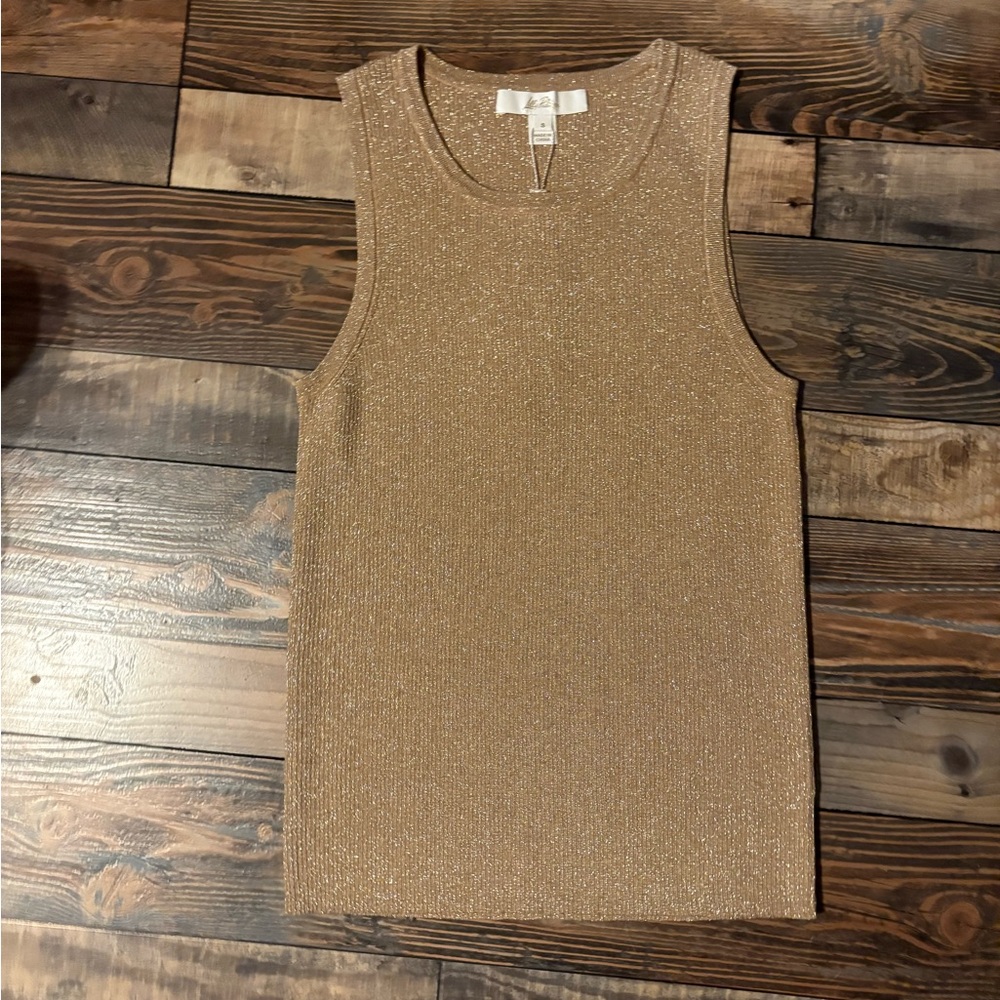 Elegant Gold Sweater Tank